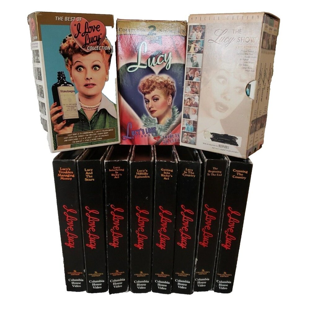 I Love Lucy VHS Tapes Lot of 16 The Lucy Show Collection Lucille Ball Desi Arnaz